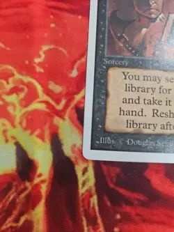 1993 vintage MAGIC THE GATHERING Demonic Tutor unlimited CARD mtg - Image 2