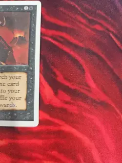 1993 vintage MAGIC THE GATHERING Demonic Tutor unlimited CARD mtg - Image 3