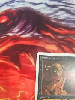 1993 vintage MAGIC THE GATHERING Demonic Tutor unlimited CARD mtg - Image 5