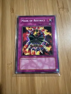 Mask of Restrict RP02-EN031 Short Print Yugioh Card Retro Pack 2 Unlimited Mint - Image 1