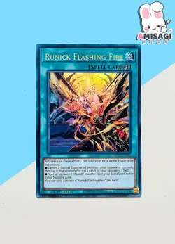 Yu-Gi-Oh! Card - Runick Flashing Fire MP23-EN242 Ultra Rare TCG English - Image 1