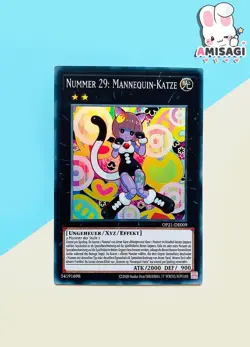 Yu-Gi-Oh! Card Number 29: Mannequin-Katze OP24-DE009 TCG German - Image 1