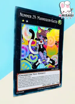 Yu-Gi-Oh! Card Number 29: Mannequin-Katze OP24-DE009 TCG German - Image 2