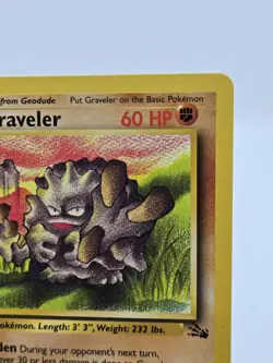 Pokemon TCG Graveler Fossil, Unlimited Uncommon Card 37/62 - Image 5