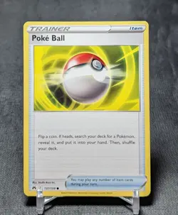 Poke Ball Regular Common Trainer Item 2023 Crown Zenith Pokemon TCG Card 137/159 - Image 1