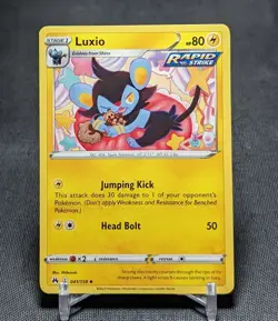 Luxio Rapid Strike Regular Uncommon 2023 Crown Zenith Pokemon TCG Card 041/159 - Image 1