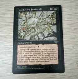Wizards of the Coast Tombstone Stairwell Mirage Enchantment Uncommon Black Eng - Image 1