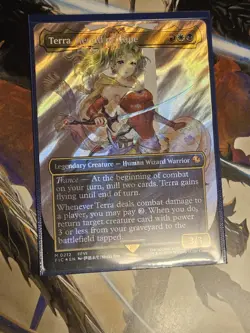 Terra, Herald of Hope (Borderless) (Surge Foil) Commander: Final Fantasy Foil - Image 1
