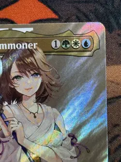 ~MINT~ Yuna, Grand Summoner - Borderless Surge Foil, #216 Magic: The Gathering - Image 3