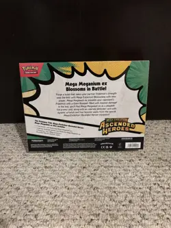 Pokemon TCG Mega Evolution Ascended Heroes Mega Meganium EX Box Promo Booster - Image 2