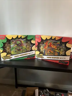 Pokemon TCG: Mega Evolution – Ascended Heroes ex Box Lot (Meganium + Emboar) - Image 1