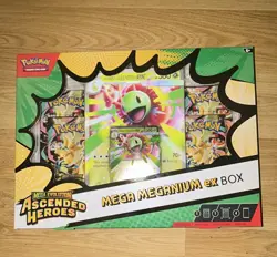 Pokemon TCG Mega Evolution Ascended Heroes Mega Meganium ex Promo Box 2023 EN - Image 1