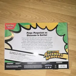 Pokemon TCG Mega Evolution Ascended Heroes Mega Meganium ex Promo Box 2023 EN - Image 2