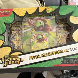Pokemon TCG Mega Evolution Ascended Heroes Mega Meganium ex Promo Box 2024 - Image 1