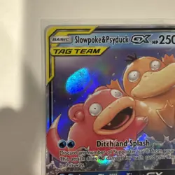 Pokemon Slowpoke & Psyduck GX 35/236 Sm-Unified Minds Ultra Rare TAG TEAM Holo - Image 2