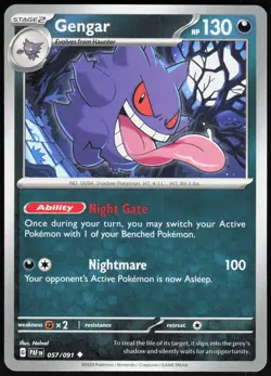 Gengar 057 Paldean Fates Rare Pokemon Non Holo NM/M - Image 1