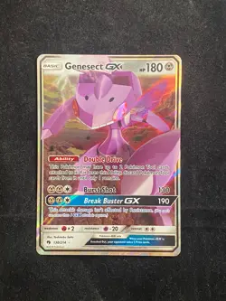 Pokemon TCG Genesect GX Sun & Moon Lost Thunder 130/214 Holo Ultra Rare - Image 3