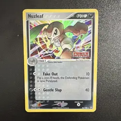 Pokemon TCG Nuzleaf 36/108 EX Power Keepers Reverse Holo Eng 2007 HP70 - Image 1