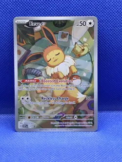 Pokemon Prismatic Evolutions Eevee SVP 173 Black Star Promo - Image 1