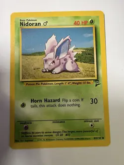 Nidoking 11/130 Base Set 2 Holo Rare Pokemon Holo! Display Set All Evolve Stages - Image 4