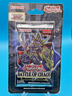Yugioh: Battle of Chaos - Sealed 1st Edition Booster Pack 9 Card Pack - Konami - Image 1