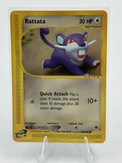 Rattata 128/165 Expedition Base Set Non-Holo Common MP - Image 1