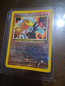 Entei 34 Promo Wizards Black Star Promos Pokemon Reverse Holo Damaged - Image 1