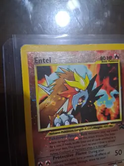 Entei 34 Promo Wizards Black Star Promos Pokemon Reverse Holo Damaged - Image 2