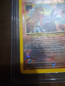 Entei 34 Promo Wizards Black Star Promos Pokemon Reverse Holo Damaged - Image 3