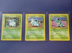 1999 Nidoran Nidorina Nidoqueen Evolve Set Pokemon Jungle Set - Image 1