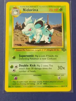 1999 Nidoran Nidorina Nidoqueen Evolve Set Pokemon Jungle Set - Image 4