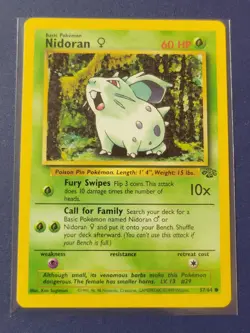 1999 Nidoran Nidorina Nidoqueen Evolve Set Pokemon Jungle Set - Image 5