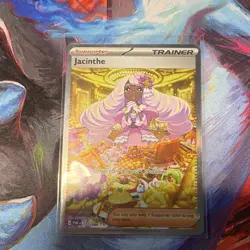 Pokemon TCG Jacinthe Paradox Rift Trainer Supporter Holo Full Art Eng - Image 1