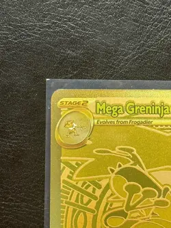 Pokemon TCG Chaos Rising Mega Greninja Ex Mega Hyper Rare 122/086 English GOLD - Image 3