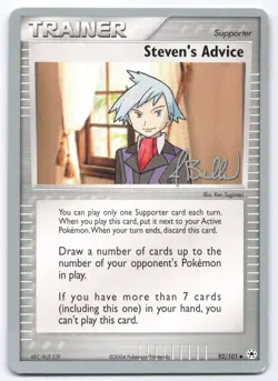 Steven's Advice 92/101 2006 World Championships Pokemon Card Jimmy Ballard - Image 1