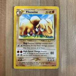 Pokemon TCG Piloswine Neo Revelation 36/64 Regular Unlimited Uncommon HP - Image 1