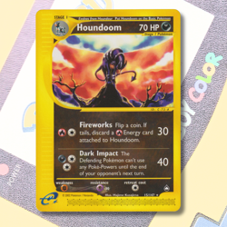 2002 Pokemon Aquapolis Houndoom 15/147 Non Holo Rare LP - Image 1