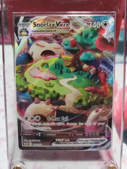 Pokemon TCG Snorlax VMAX 142/202 Full Art Card Near Mint Condition x2 - Image 1