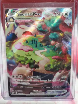 Pokemon TCG Snorlax VMAX 142/202 Full Art Card Near Mint Condition x2 - Image 3