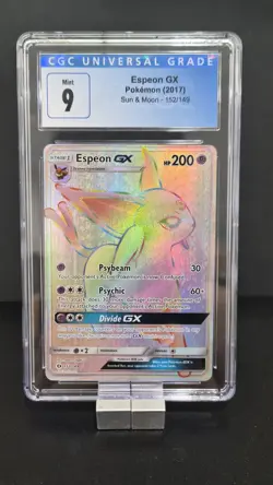 Espeon GX (Secret) 152/149 Holo - Pokemon SM Rainbow Set - CGC 9 - Image 1