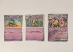 Pokemon 151 Abra Kadabra Alakazam EX Black Star TCG Promo Set - Image 1