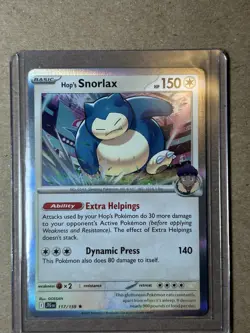 Pokemon TCG - Journey Together - Hop's Snorlax - 117/159 - Holo - NM/MT - Image 1