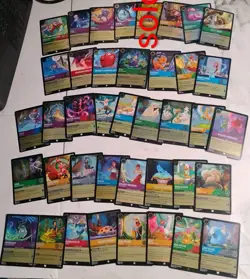 HUGE FOIL ONLY Disney Lorcana CARD LOT Archazias Island (39) TOTAL ALL NEAR MINT - Image 1