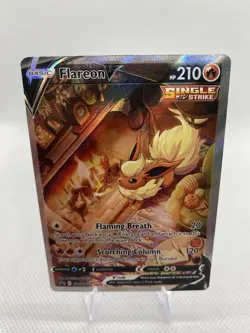 Pokemon TCG Flareon V Holo Promo SWSH179 Sword & Shield 210 HP EN - Image 1