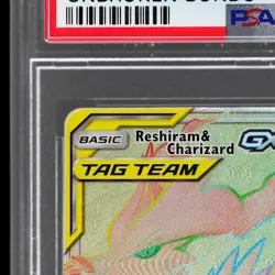 2019 Pokemon Sun And Moon Unbroken Bonds Charizard Gx/reshiram #217 PSA 10 Gx - Image 4