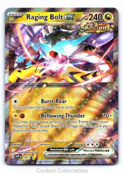 Raging Bolt EX SVP145 - SV Black Star Promo - Pokemon Card - Near Mint - Image 1
