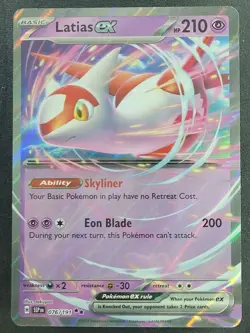 Latias ex 076/191 Double Rare Surging Sparks Pokemon TCG - Image 1