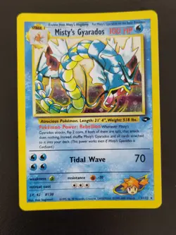 Pokemon Misty's Gyarados #13 Gym Challenge NM- Unlimited Holo Rare 13/132 - Image 1