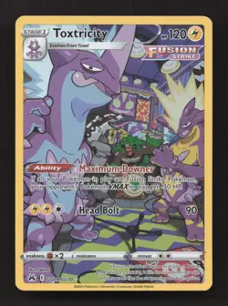 Toxtricity GG09/GG70 Holo Crown Zenith Galarian Gallery Pokemon Holo NM - Image 1
