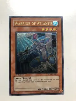USA Seller Yugioh Warrior Of Atlantis FOTB-EN016 Ultimate Rare 1st Ed VLP - Image 1